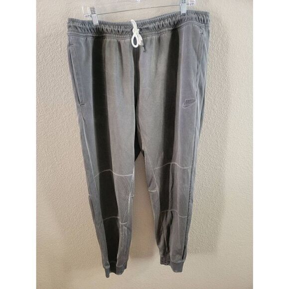Nike Men's Gray Elastic Waist Drawstring Jogger Sweatpants Pants Size XL - Picture 1 of 3